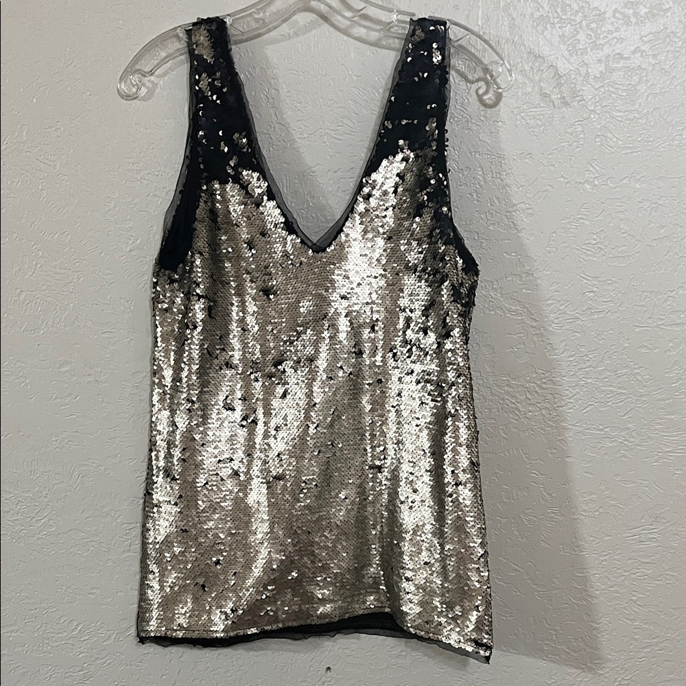 VILA Black Mesh Detail Top